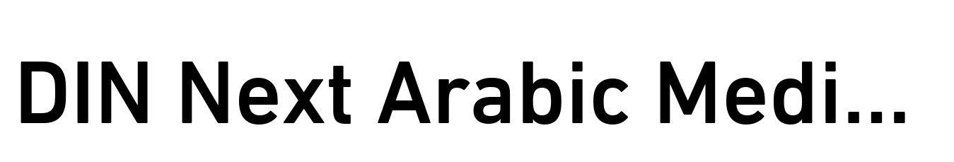 DIN Next Arabic Medium